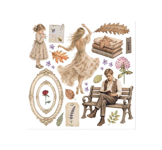 Stamperia Rub On assortment "Flowers and Poems"