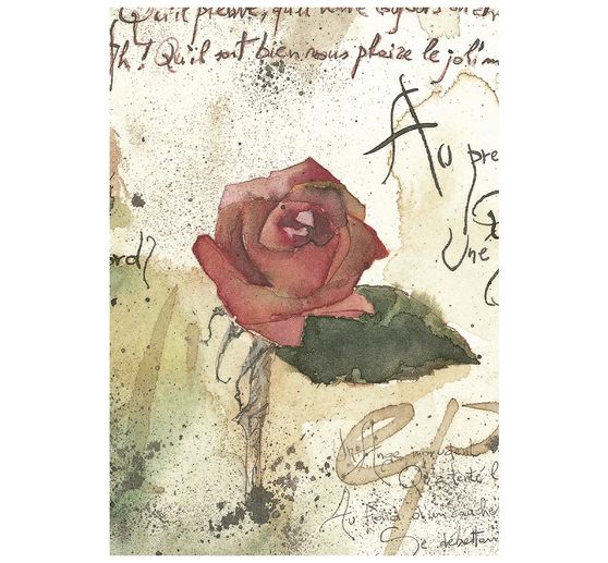 Motyw ryżowy asortyment Stamperia "Flowers and Poems", DIN A6, zestaw 8 sztuk
