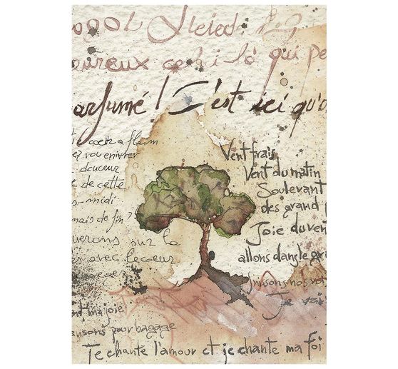 Motyw ryżowy asortyment Stamperia "Flowers and Poems", DIN A6, zestaw 8 sztuk
