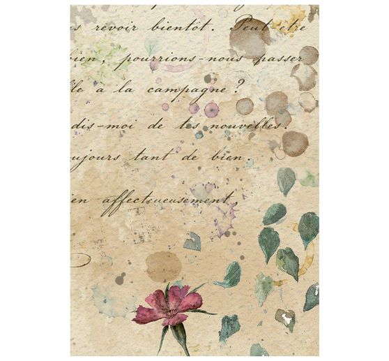 Motyw ryżowy asortyment Stamperia "Flowers and Poems", DIN A6, zestaw 8 sztuk