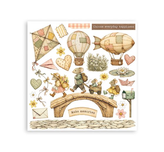 Rub On asortyment Stamperia "Cozy Family"