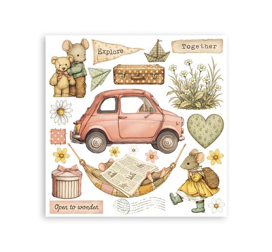Rub On asortyment Stamperia "Cozy Family"
