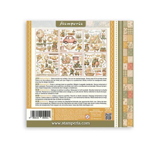 Rub On asortyment Stamperia "Cozy Family"