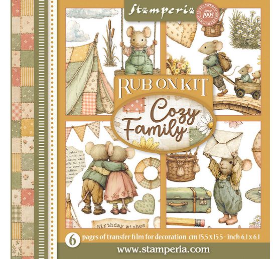 Rub On asortyment Stamperia "Cozy Family"