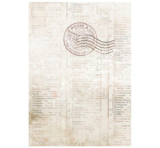 Motyw papieru ryżowego backgrounds Stamperia "Our Way", DIN A6, zestaw 8 sztuk
