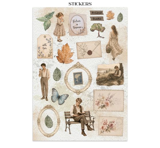 Junk Journal Book Stamperia "Flowers and Poems"
