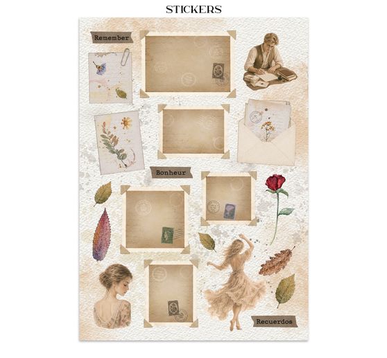 Junk Journal Book Stamperia "Flowers and Poems"