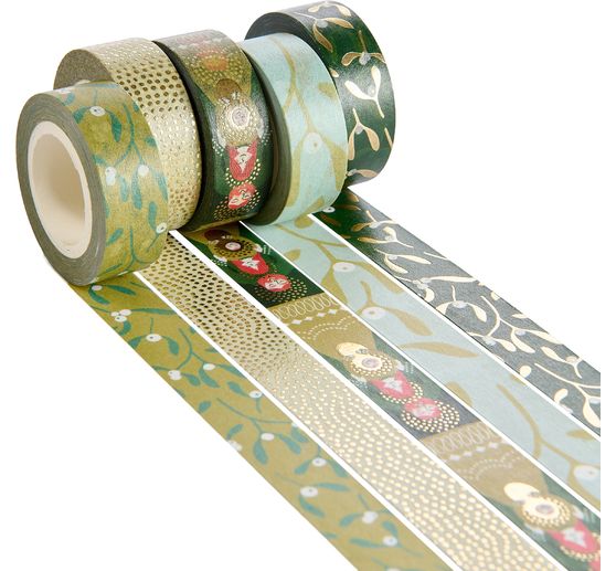 Zestaw masking tapes "Gałązki jemioły"