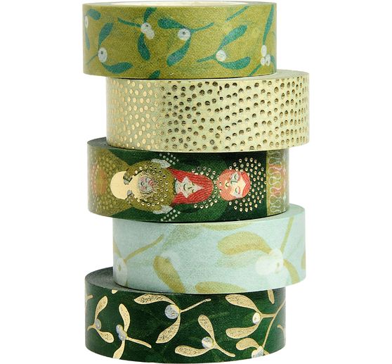 Zestaw masking tapes "Gałązki jemioły"