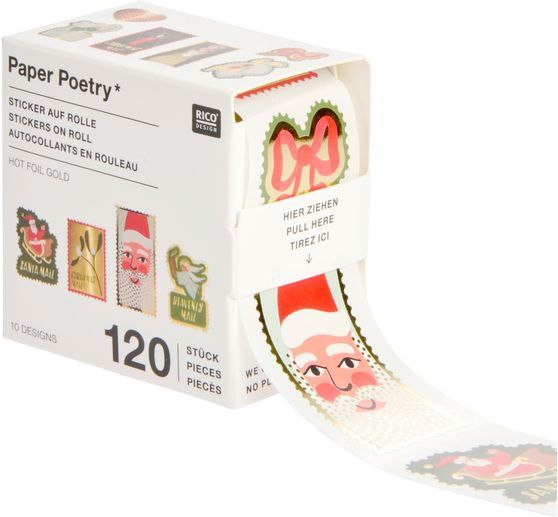 Post stamps sticker "Advent, Advent"