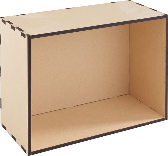 VBS Wooden box without lid, MDF wood