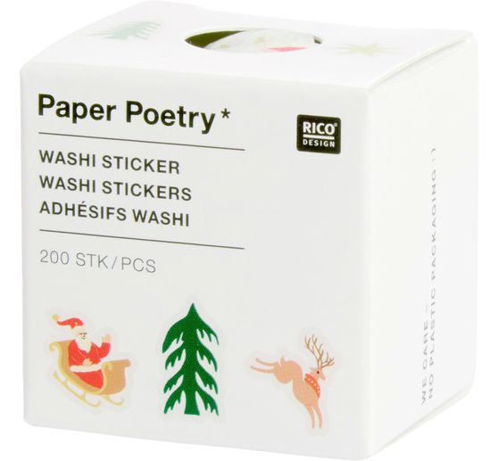 Naklejki washi "Zimowy las"