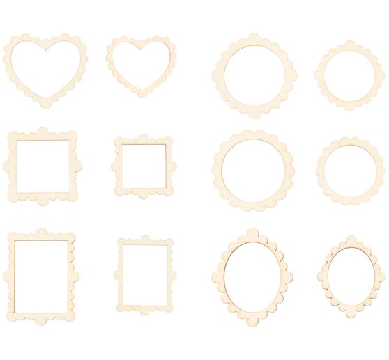 Mini decorative wooden frame