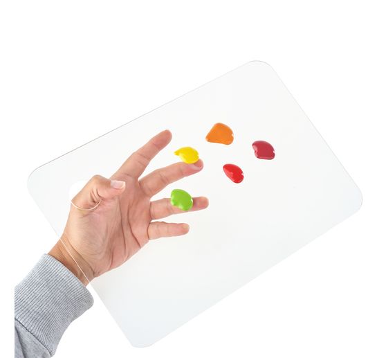 Akrylowa paleta malarska VBS "Kwadratowa", zestaw 2 szt.