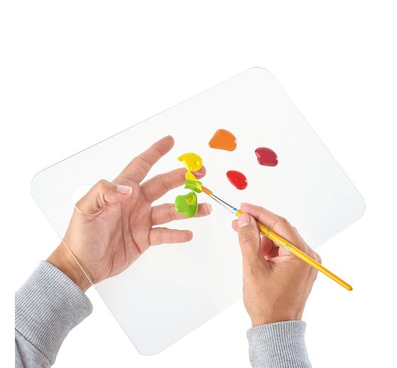 Akrylowa paleta malarska VBS "Kwadratowa", zestaw 2 szt.