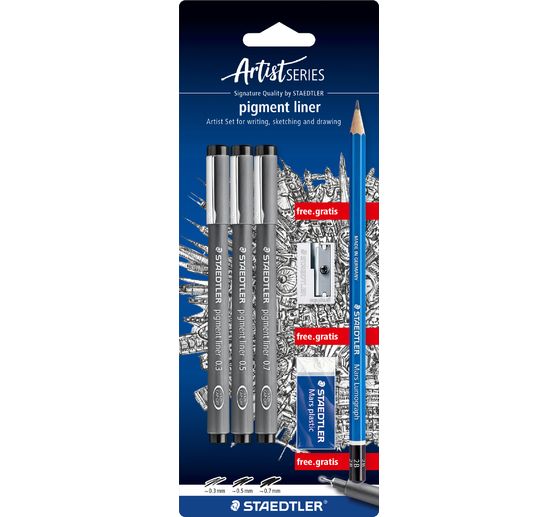 Zestaw Pigment Liner STAEDTLER, 6 szt.