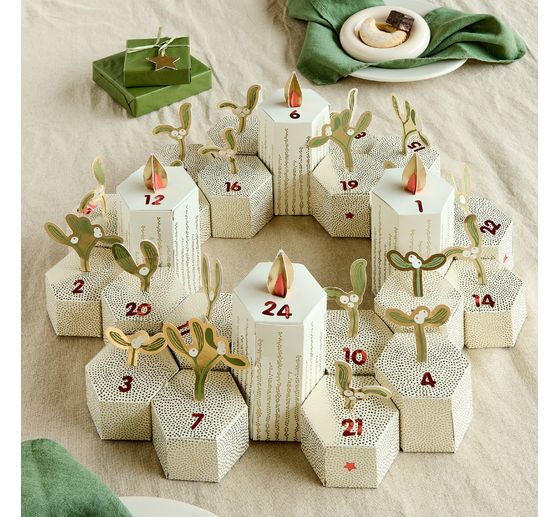 Advent calendar craft kit "Mistletoe branches"