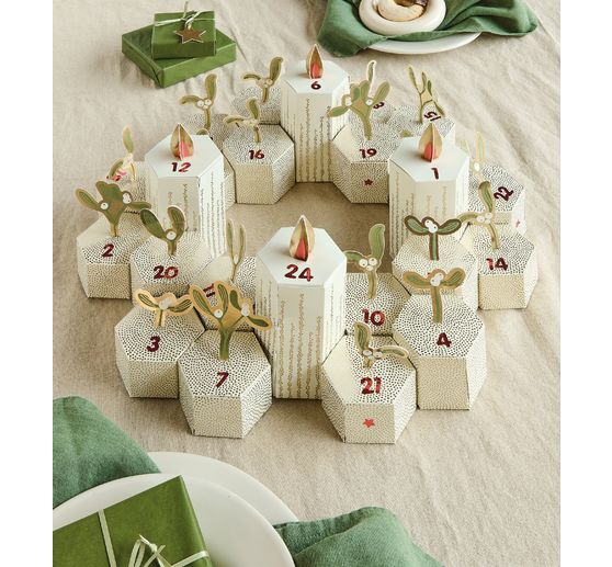 Advent calendar craft kit "Mistletoe branches"