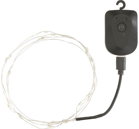 Micro‑LED fairy lights, rechargeable, 20 LEDs