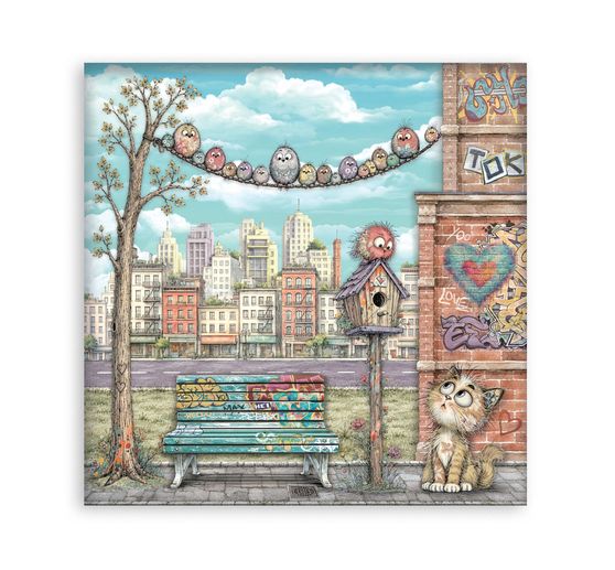 Blok do scrapbooking Stamperia "Furry Friends 2"