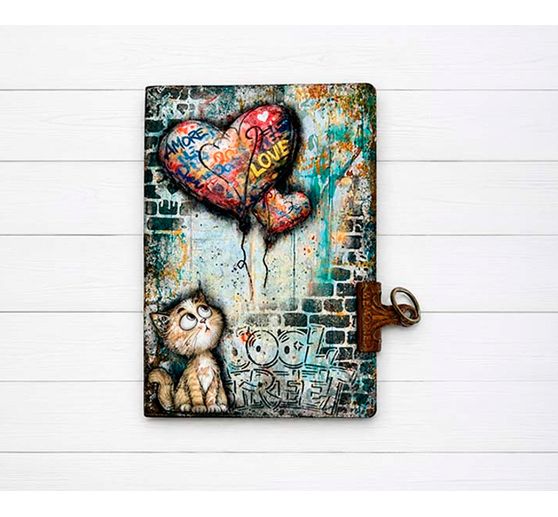 Stamperia Stencil "Furry Friends 2 - Cool Street Bricks", 12 x 25 cm
