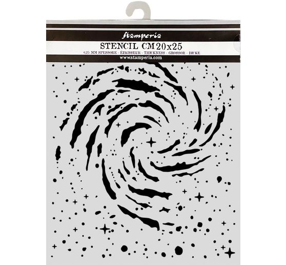 Stamperia Stencil "Cosmos - Swirling Nebula", 20 x 25 cm