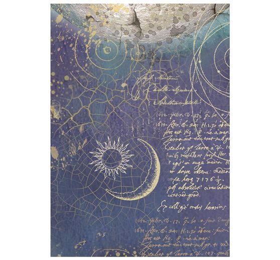 Motyw papieru ryżowego backgrounds Stamperia "Cosmos", DIN A6, zestaw 8 sztuk