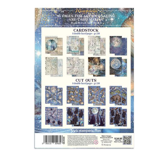 Stamperia A5 Junk Journal Focus Points "Cosmos"