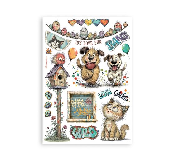 Stamperia Washi pad "Furry Friends 2"