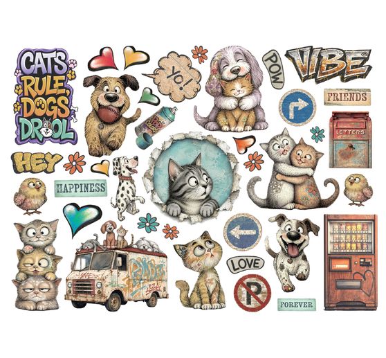Motywy do wycinania Stamperia "Furry Friends 2"