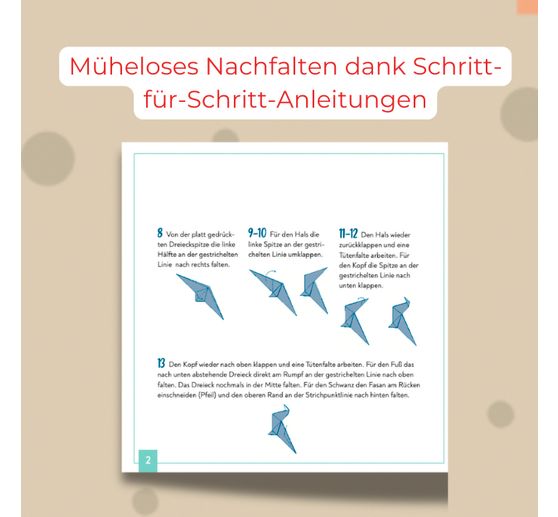 350 papier&oacute;w do origami "Faltzauber durchs Jahr"