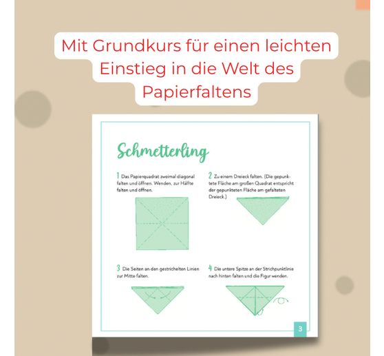 350 papier&oacute;w do origami "Faltzauber durchs Jahr"