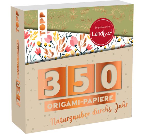 350 papier&oacute;w do origami "Faltzauber durchs Jahr"