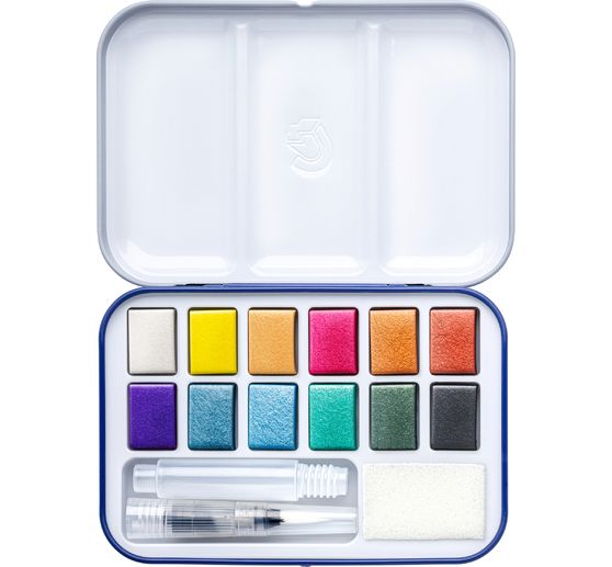 Zestaw farb akwarelowych STAEDTLER "Metallic", 12 kolor&oacute;w