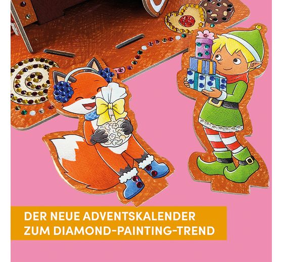 Kalendarz adwentowy "Diamond Painting - Lebkuchenhaus&rdquo;