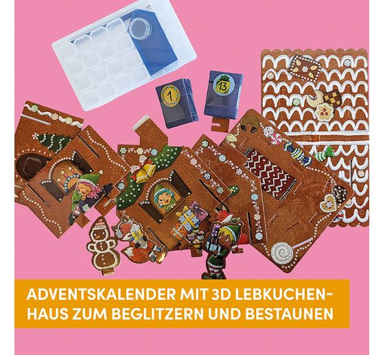 Kalendarz adwentowy "Diamond Painting - Lebkuchenhaus&rdquo;