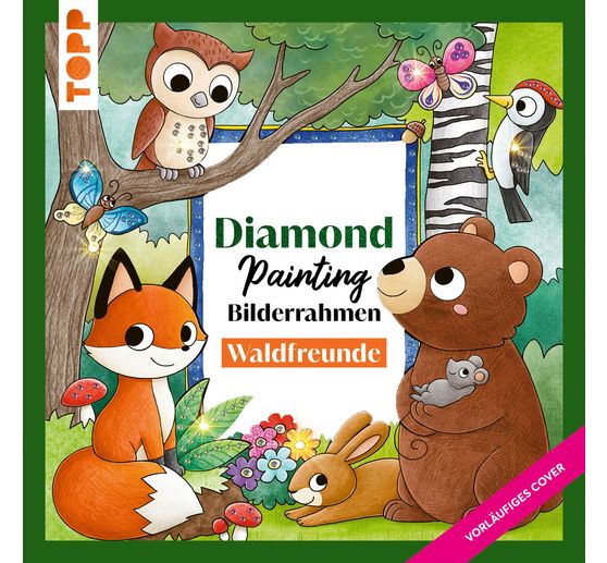 Diamond Painting-Set "Bilderrahmen - Waldfreunde"
