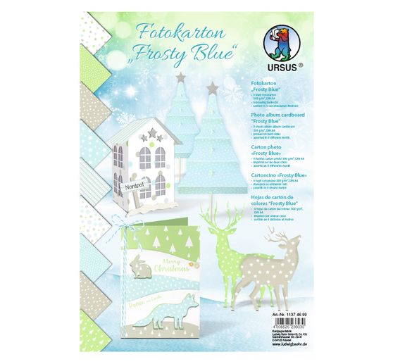 Motif photo cardboard "Frosty Blue"