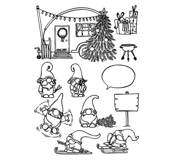 Silikonowy stempel VBS "Skrzaty"