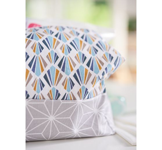 Cotton fabric "Geometric star" Polyester coated