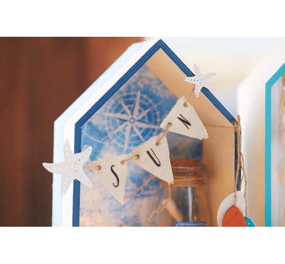 Drewniana półka "House", zestaw 2 sztuk