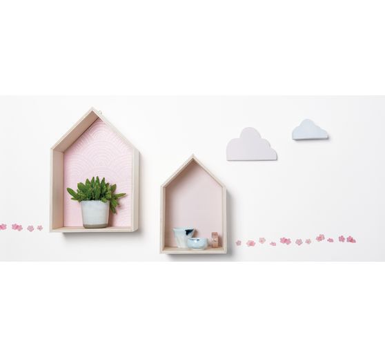 Drewniana półka "House", zestaw 2 sztuk