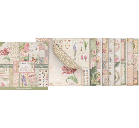 Blok do scrapbookingu "Wiosenna botanika"