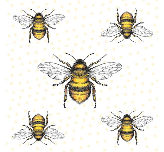 Serwetka "Pszczoły