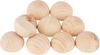 VBS Wooden hemispheres without hole, 10 pieces
