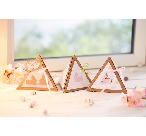 Tekturowe pudełko upominkowe VBS Kraft "Piramida"