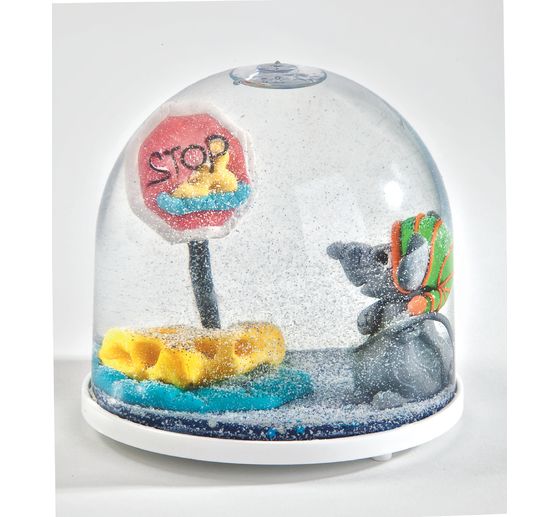 snow globe "Oval", 7 x 5.5 x 5.5 cm