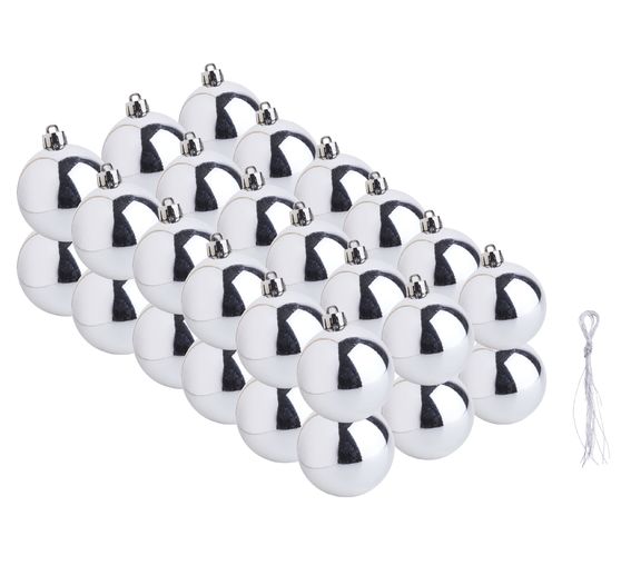 Christmas balls made of plastic, 36 pieces