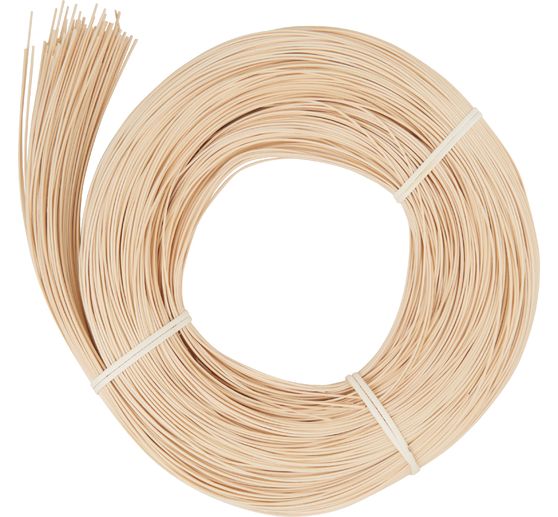 VBS Rattan naturalny, niebieska wstążka, Ø 3 mm