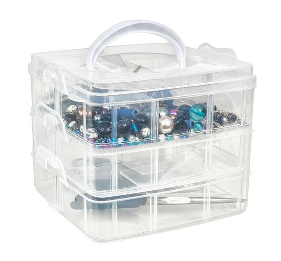 Pudełko do sortowania VBS z uchwytem do przenoszenia